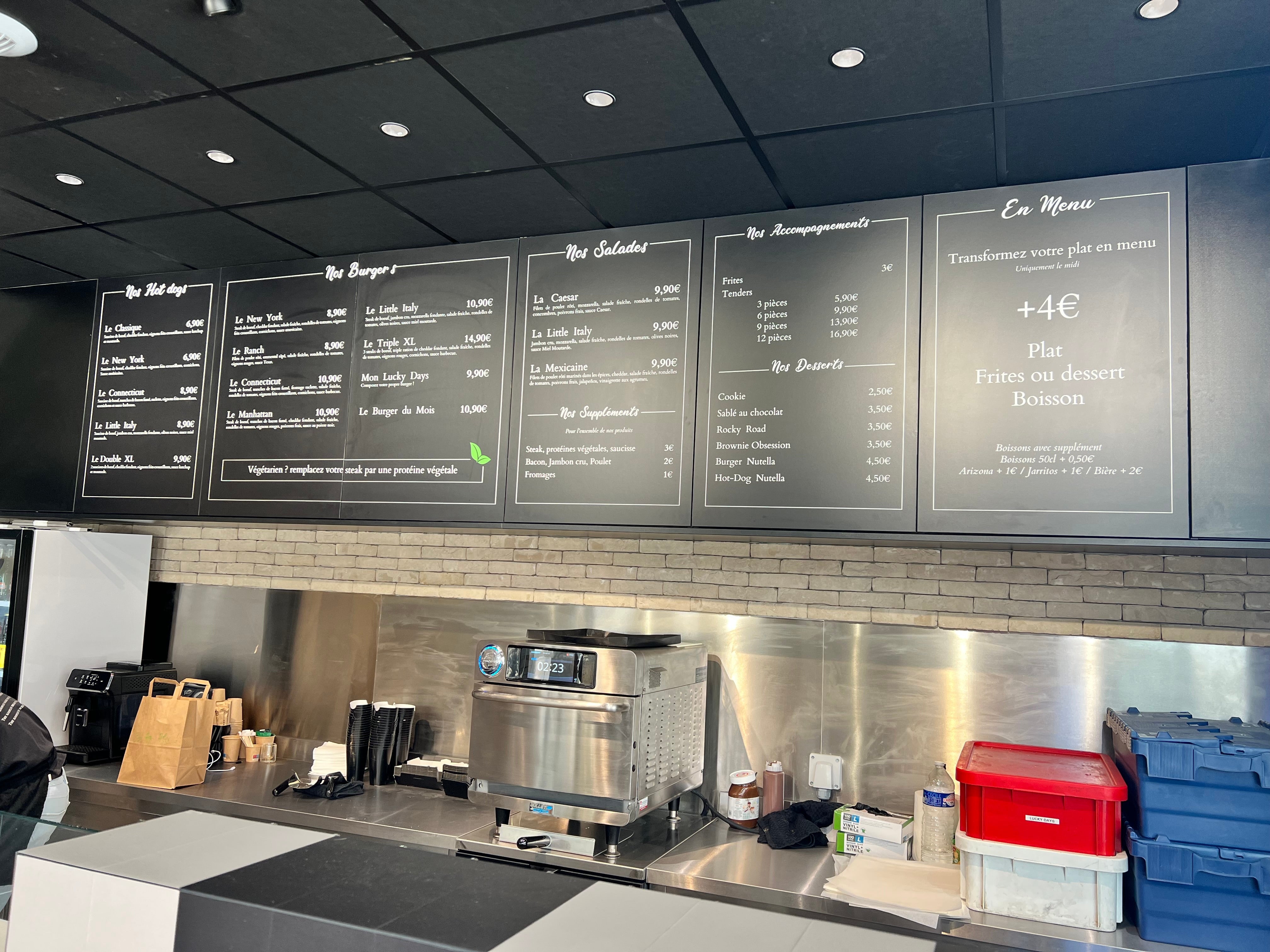 SIGNALETIQUE INTERIEURE ET EXTERIEURE RESTAURANT