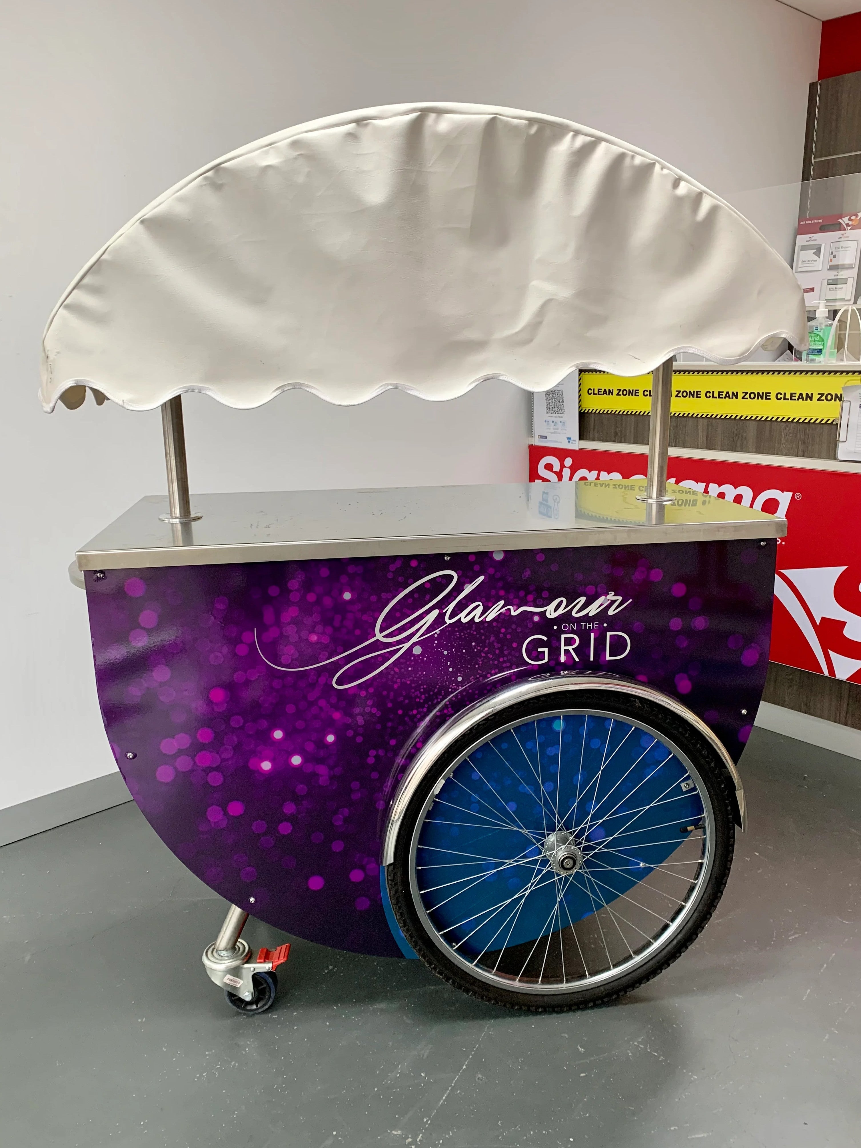 Cart signage Vinyl Wrap - Cannoleria - Heidelberg West.