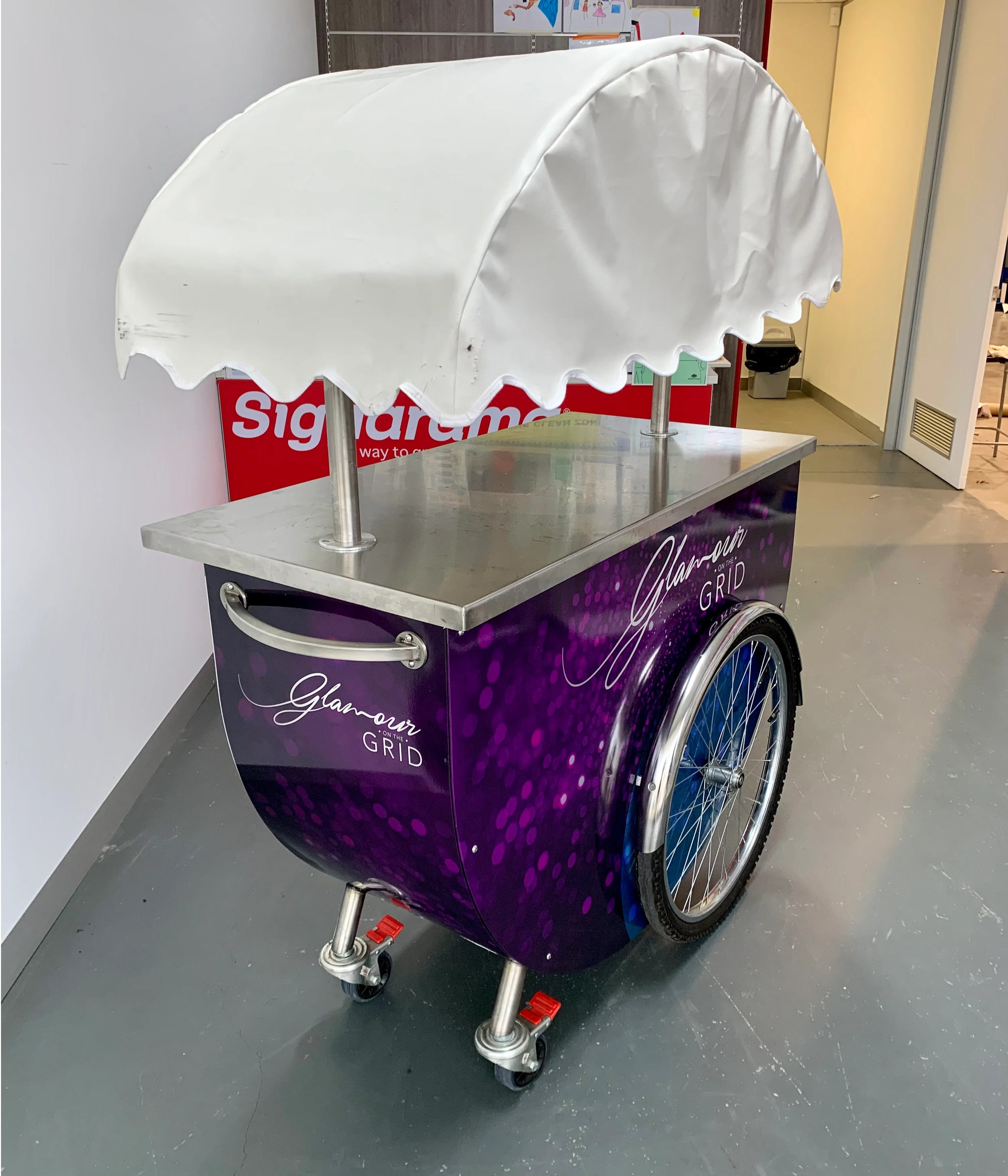 Cart signage Vinyl Wrap - Cannoleria - Heidelberg West.