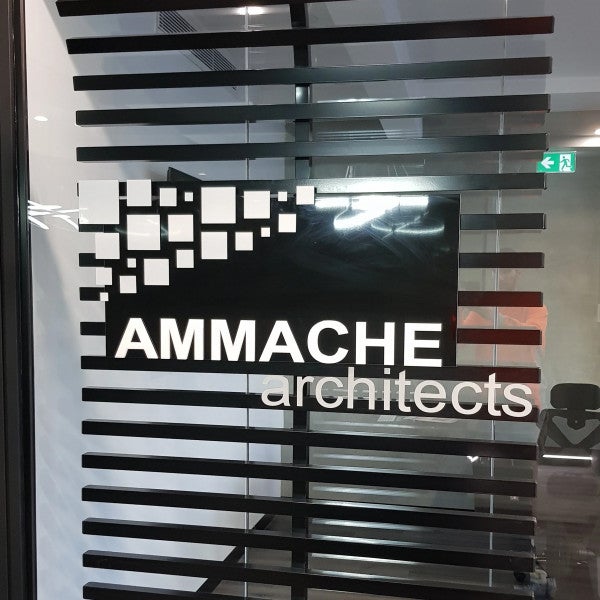Ammache Reception Signage