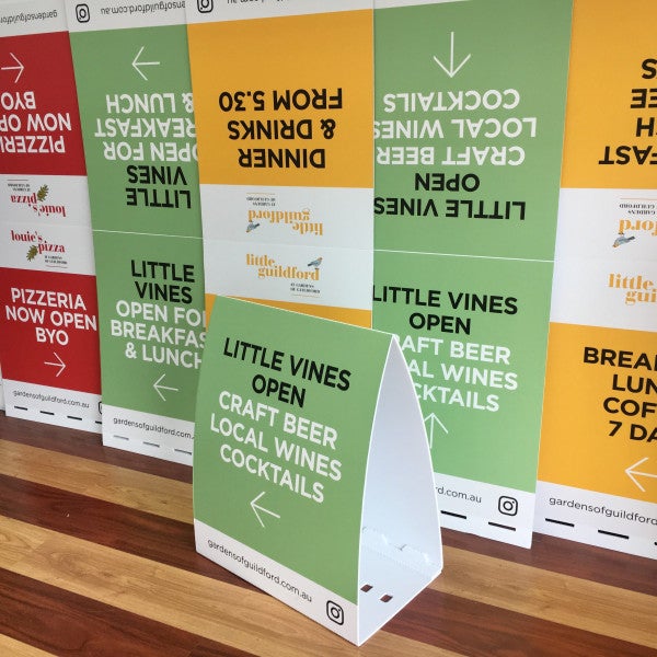 Corflute Signs A frame for a local brewery