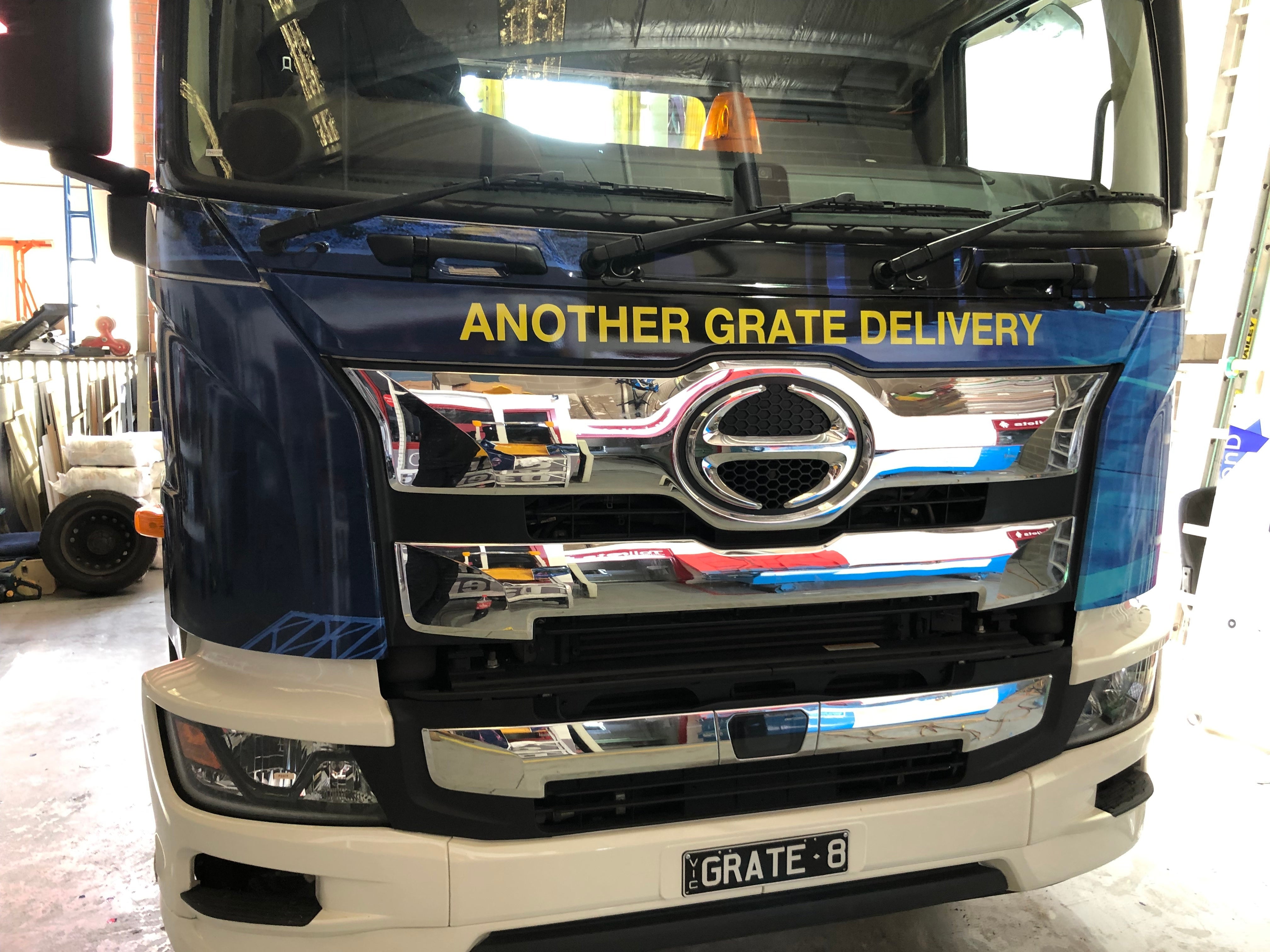 R&S Grating Truck Cab Wrap - Another Grate Delivery
