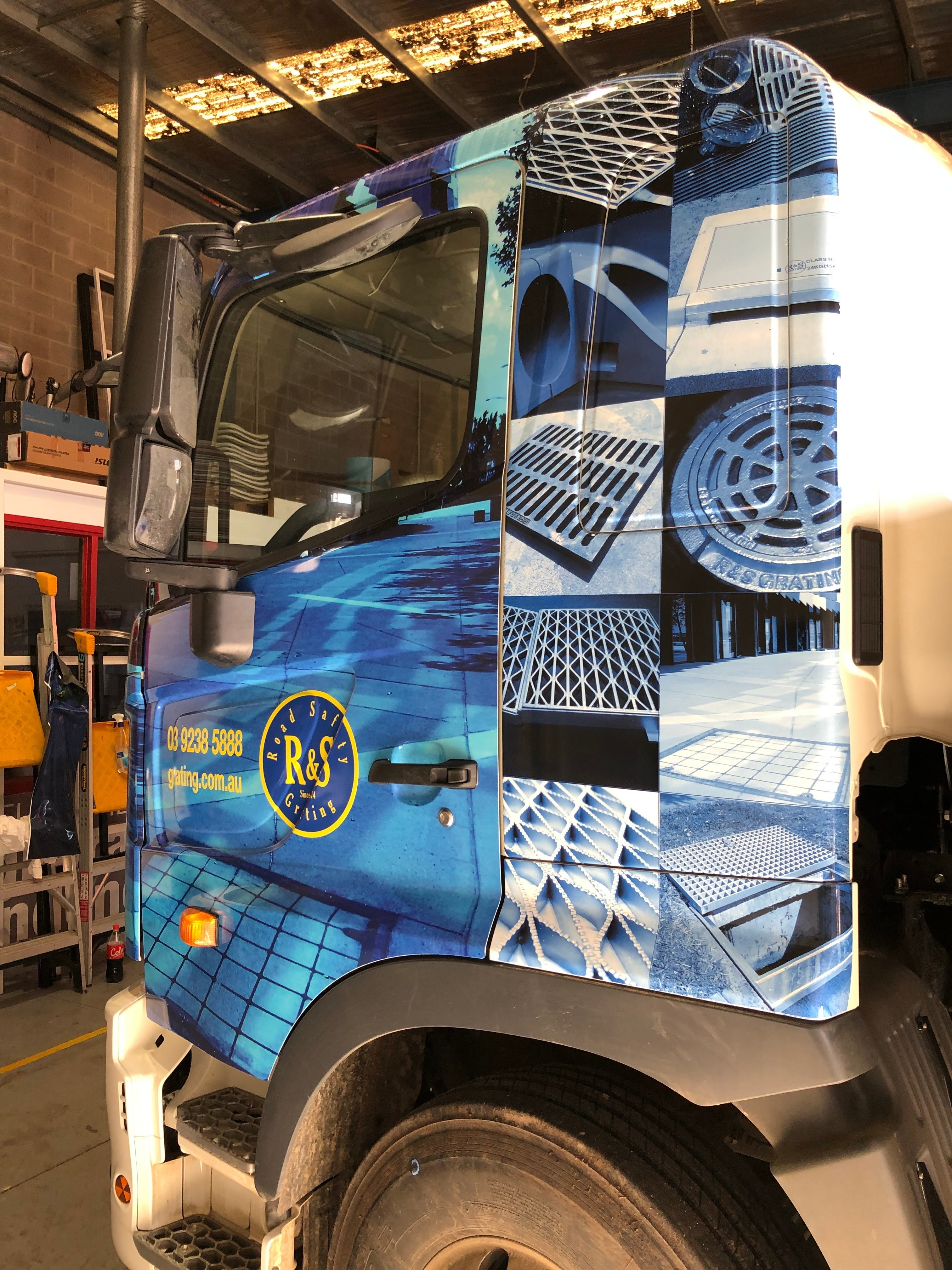 R&S Grating Truck Cab Wrap - Another Grate Delivery