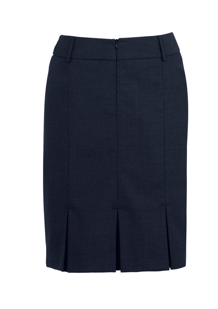Comfort Wool Stretch Womens Multi-Pleat Skirt