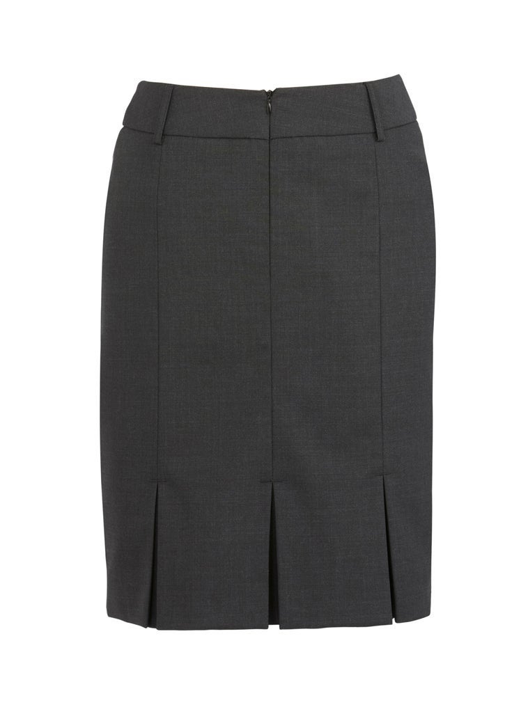 Comfort Wool Stretch Womens Multi-Pleat Skirt