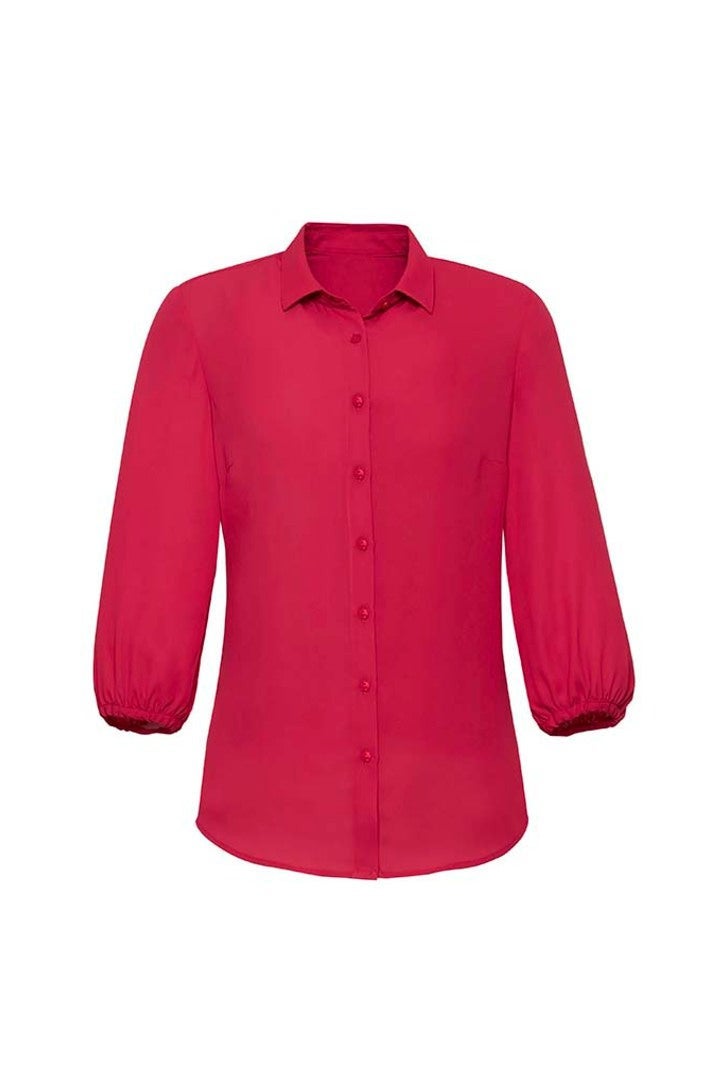 Lucy Womens 3/4 Sleeve Blouse