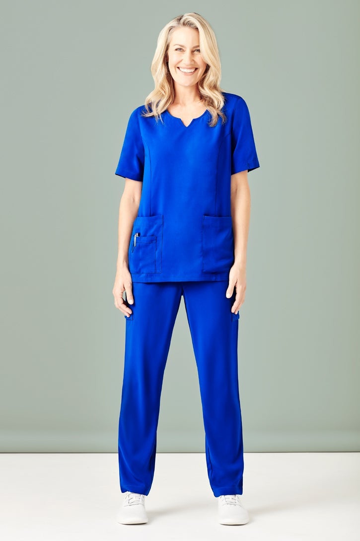 Avery Womens Tailored Fit Round Neck Scrub Top