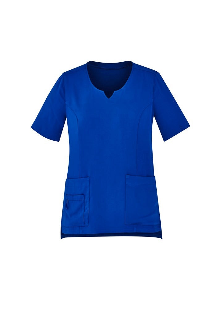 Avery Womens Tailored Fit Round Neck Scrub Top
