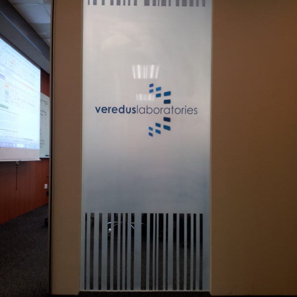 Frosted Sticker veredus labs