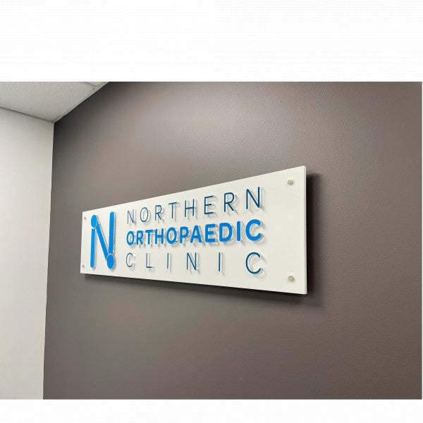 Reception Signage - Northern Orthopaedic Clinic.