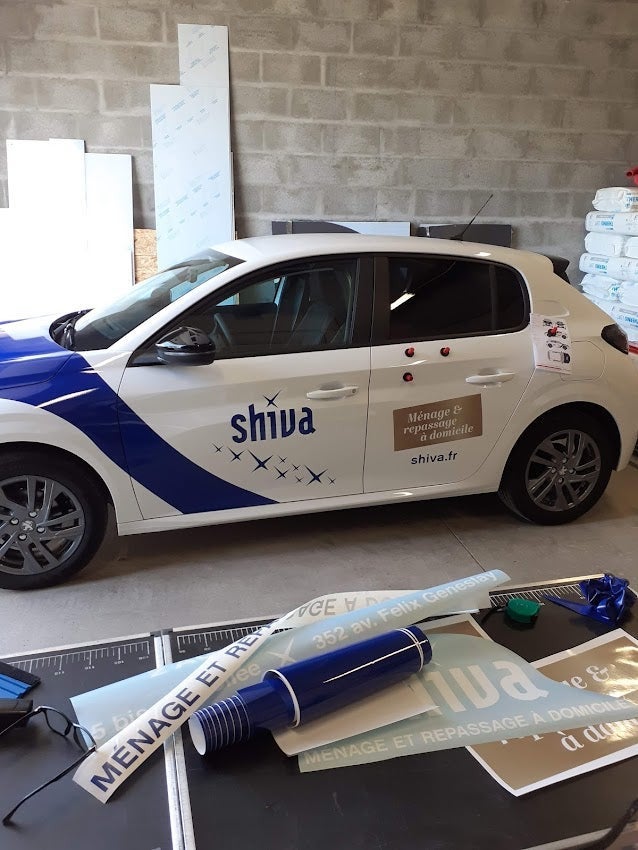 Flocage d'un véhicule pour Shiva par Signarama Le Mans