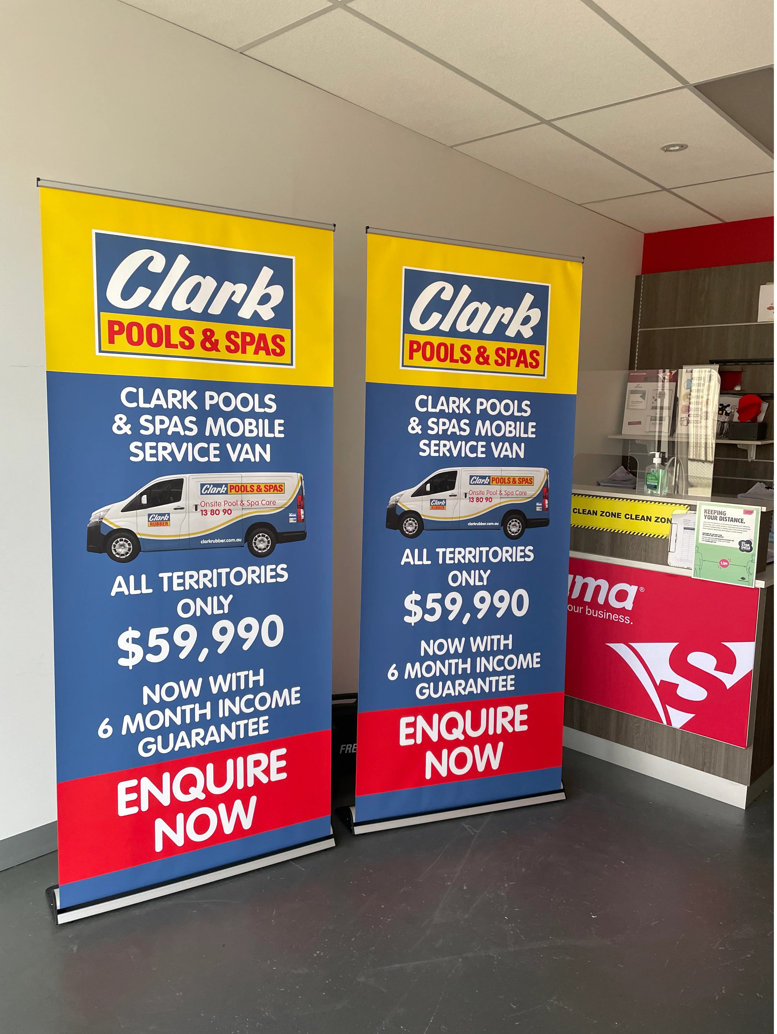 Pull - up Banners - Clark Rubber.