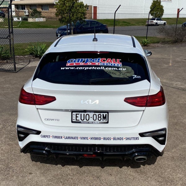 Clean and striking vehicle branding