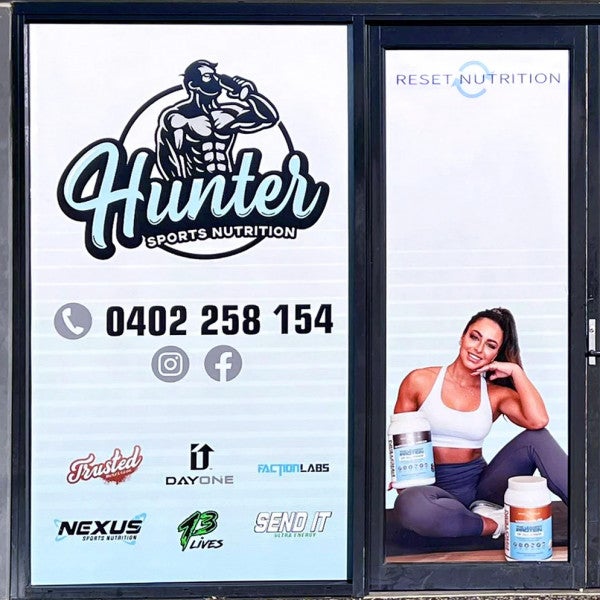 Hunter Sports Nutrition / JR's Bootcamp Entrance Oneway Vision