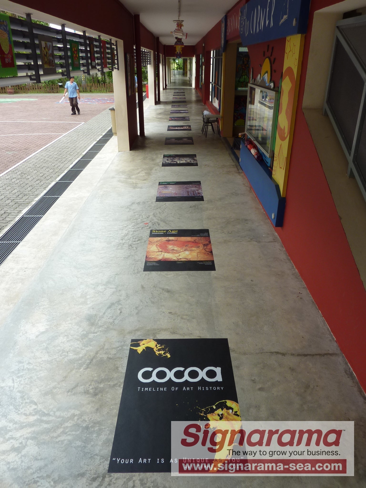 Transform Your floors into powerful messaging spaces