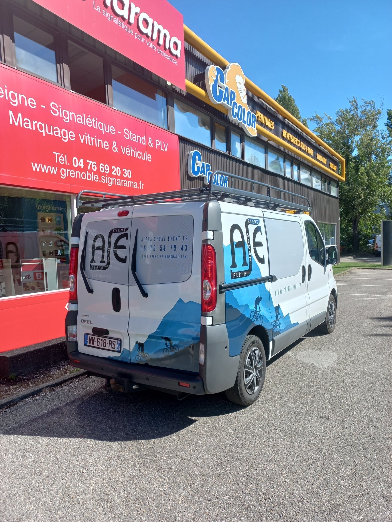 MARQUAGE VEHICULE UTILITAIRE - SEMI-COVERING OPEL VIVARO