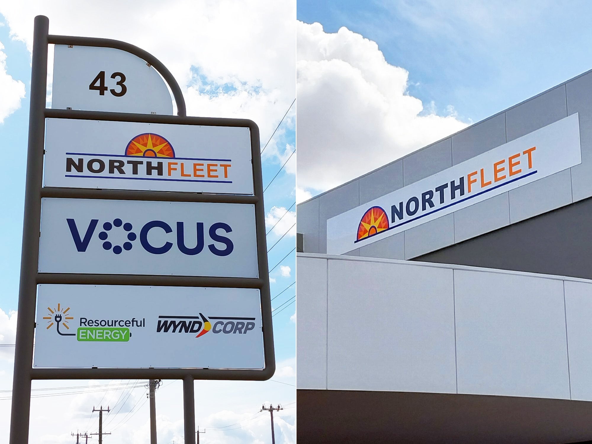 Northfleet Hire Building Signage