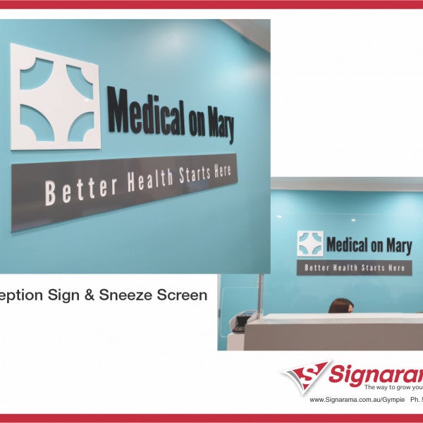 Medical On Mary Reception Sign
