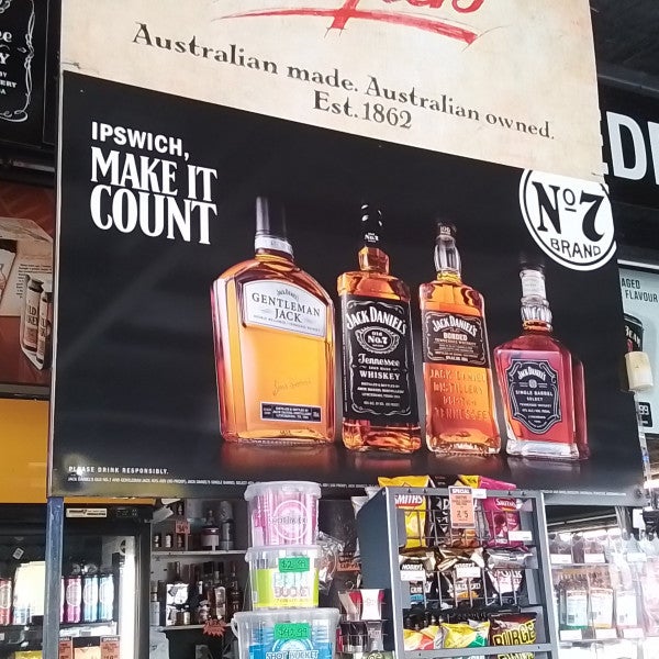 Promotional signage for Federal Hotel