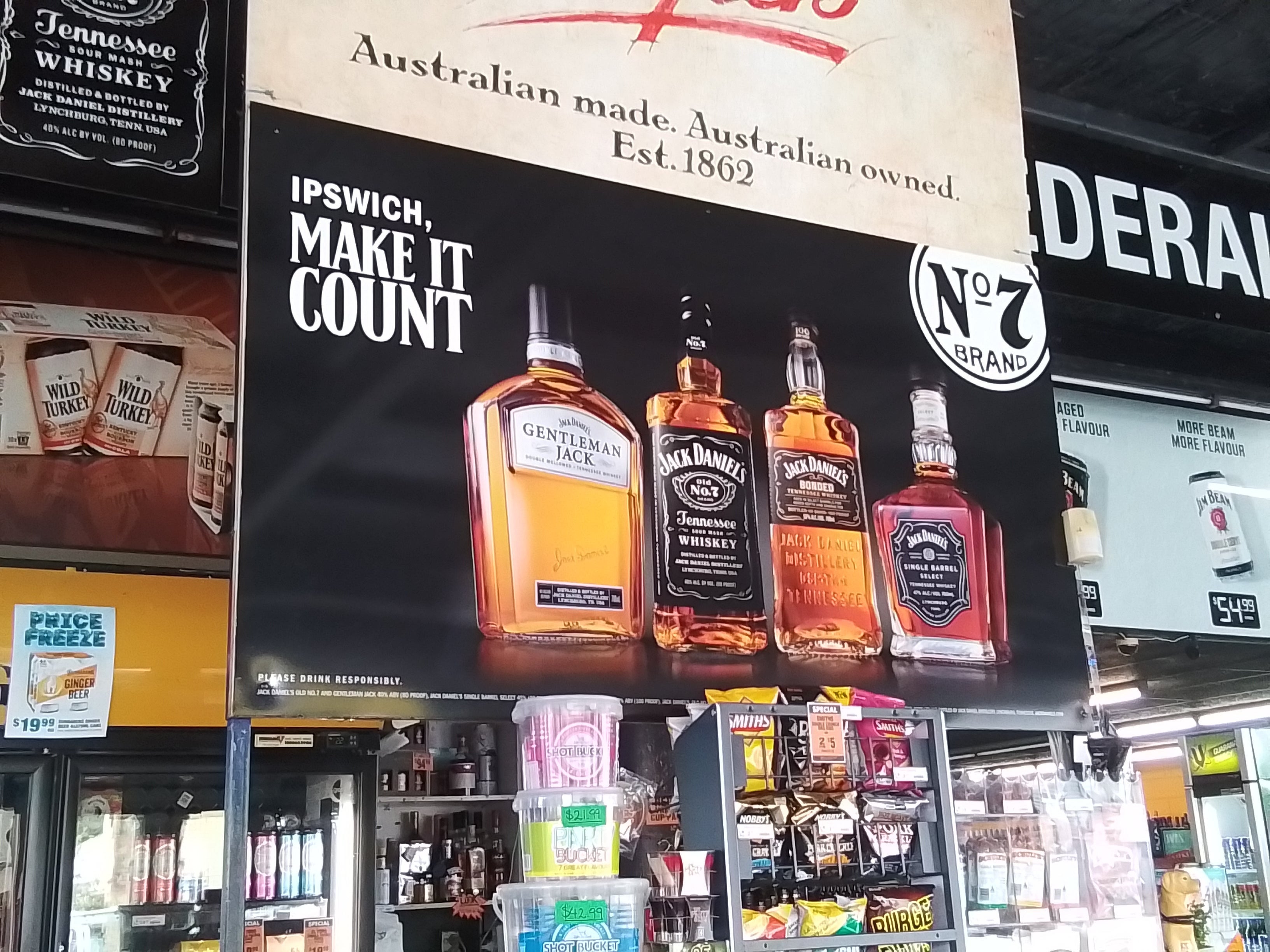 Promotional signage for Federal Hotel