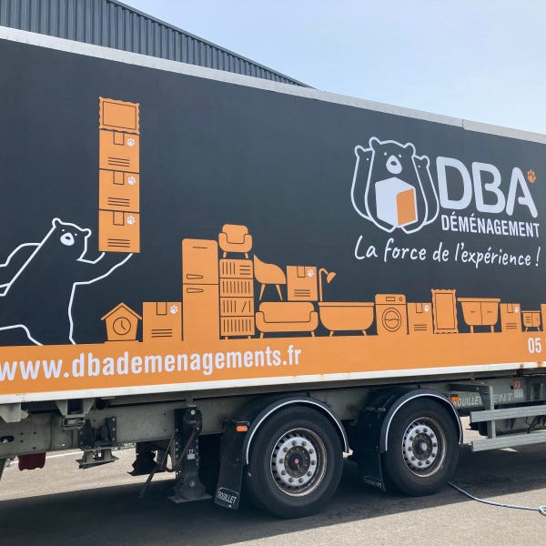 camion, remorque, covering, publicité, marquage véhicule