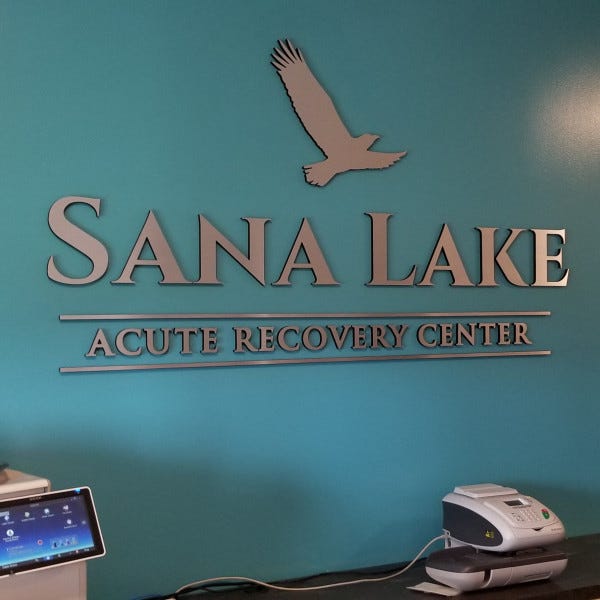 Sana Lake Dimensional Wall Sign
