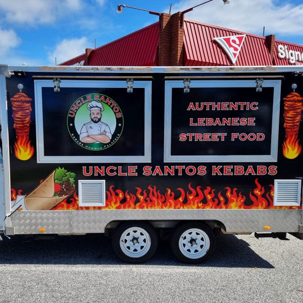 Uncle Santos Kebabs Trailer Wrap
