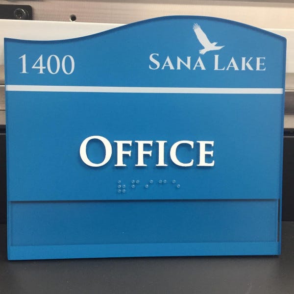 Sana Lake ADA Sign