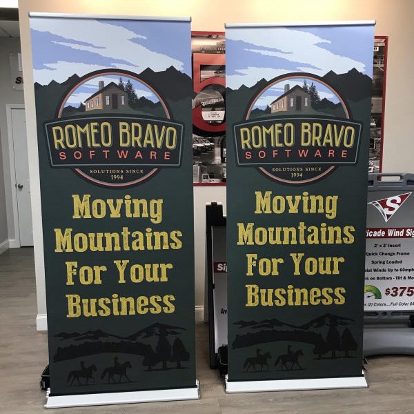 Romeo Bravo Retractable Banners