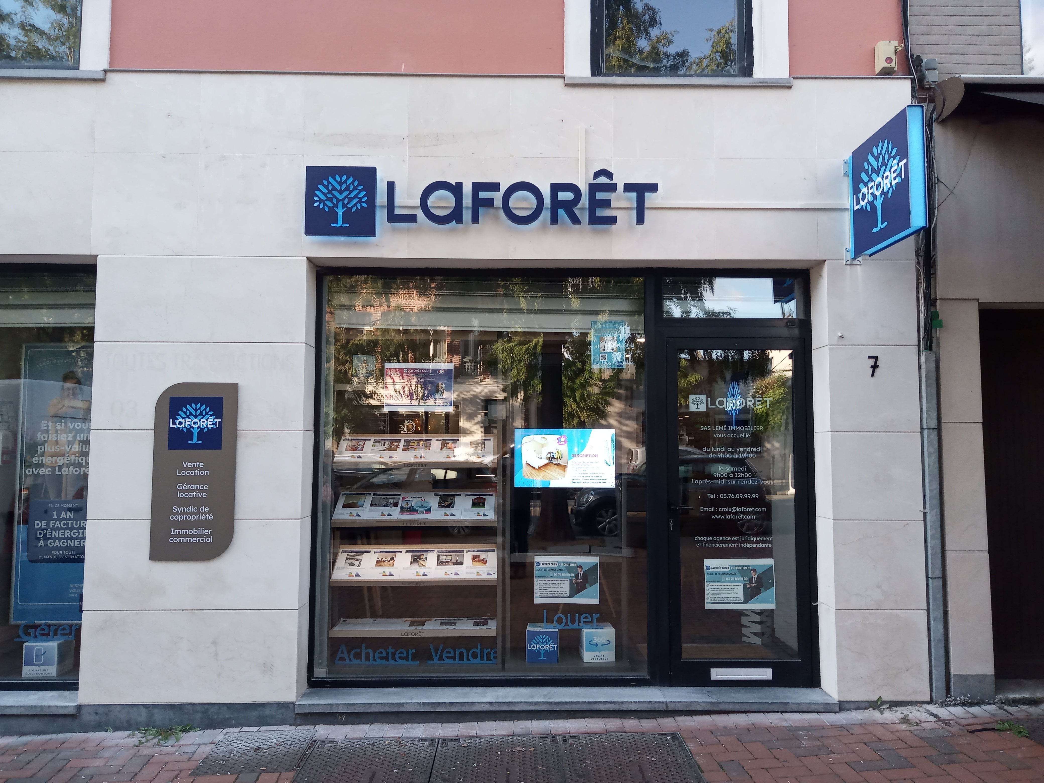 ENSEIGNE LUMINEUSE POUR COMMERCE - AGENCE IMMOBILIERE