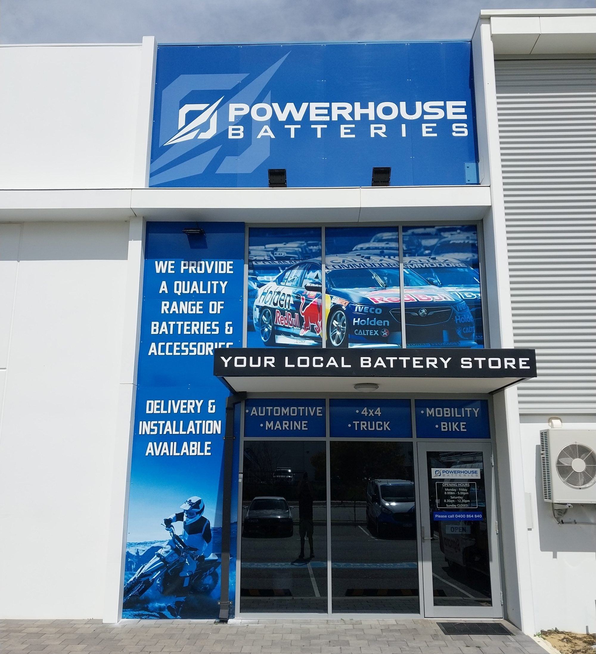 Powerhouse Batteries Signage