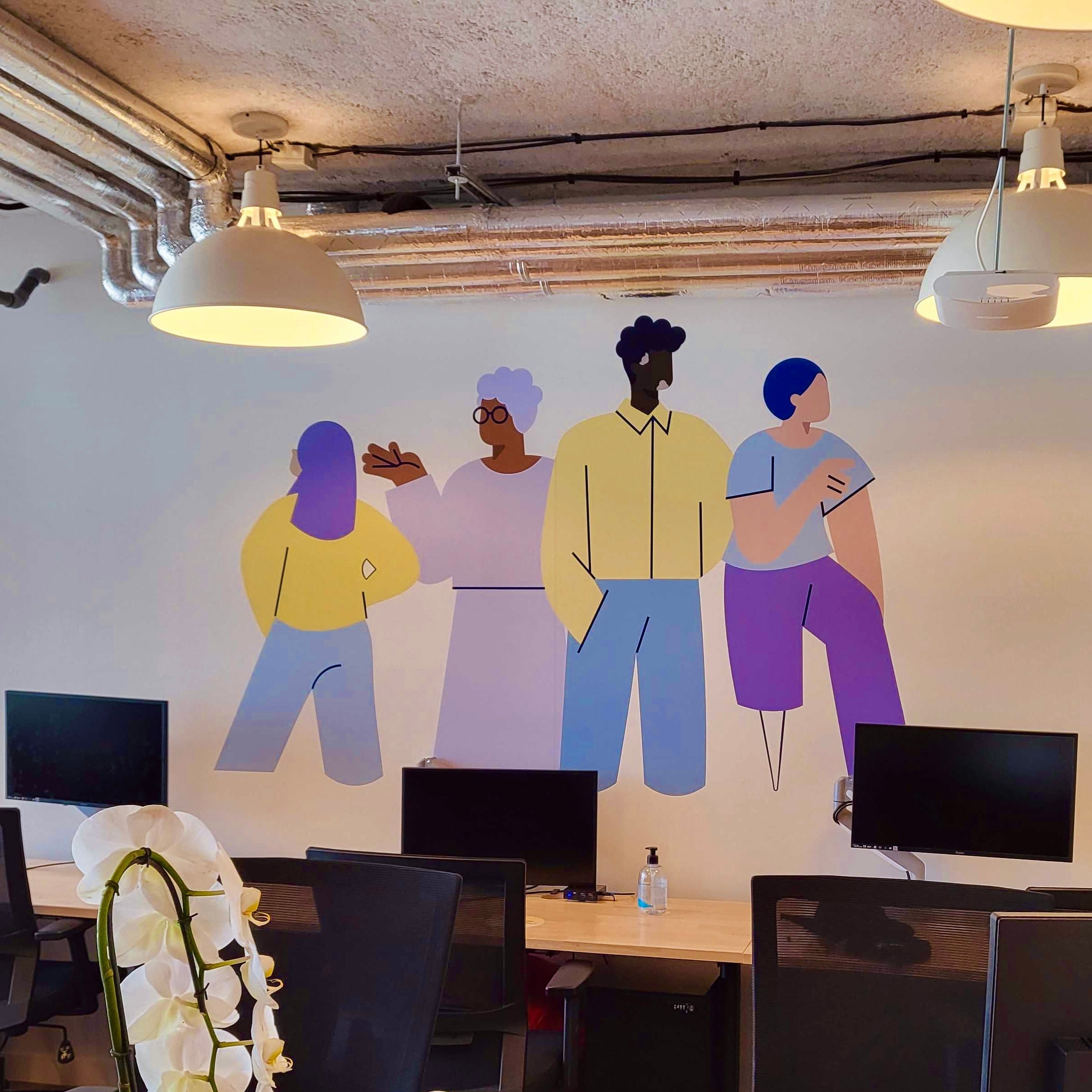 Sticker Mural pour Content Square