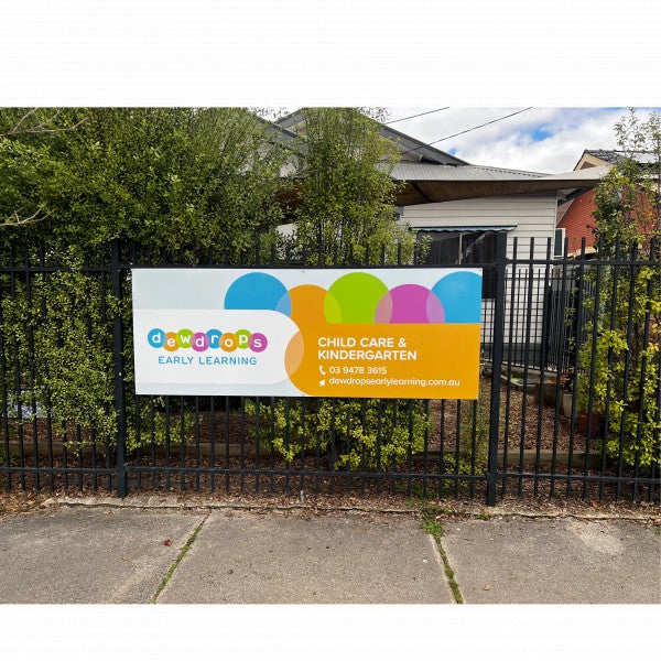 New Signage for Dewdrops Early Learning - Brunswick West and Reservoir.