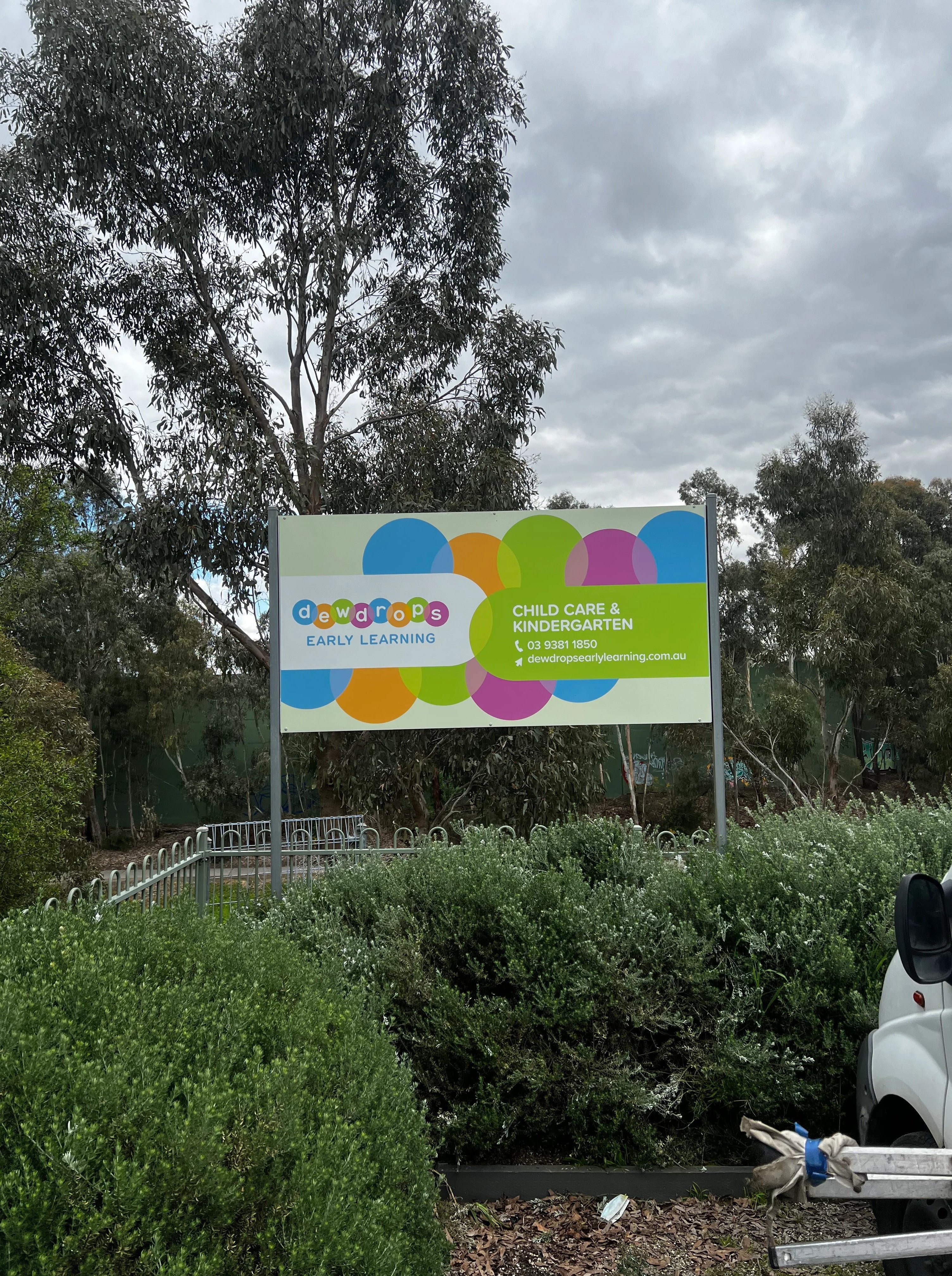 New Signage for Dewdrops Early Learning - Brunswick West and Reservoir.