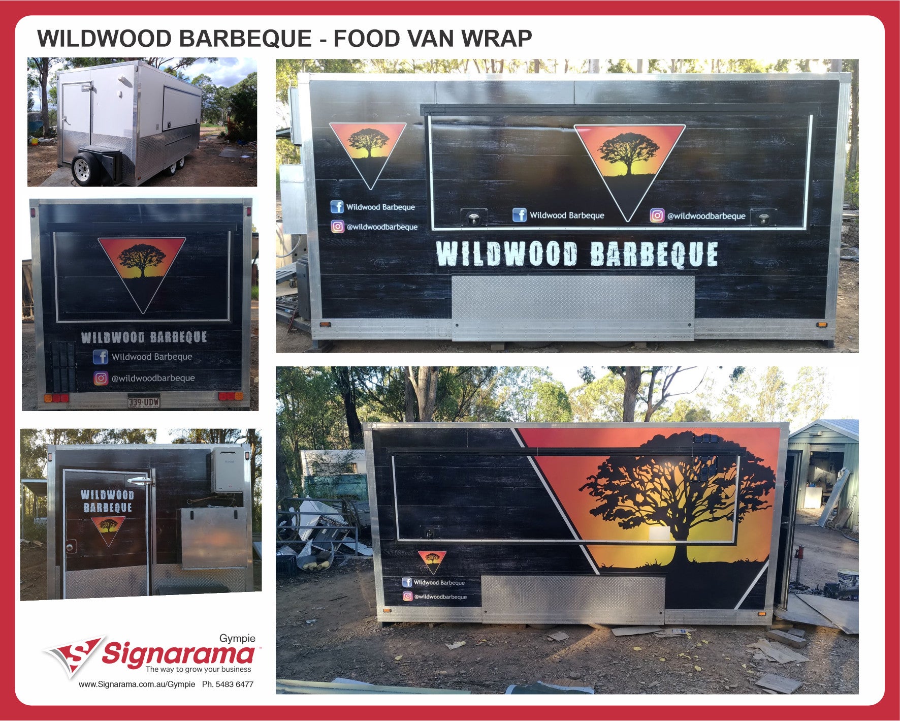 Wildwood Barbeque Food Van Wrap