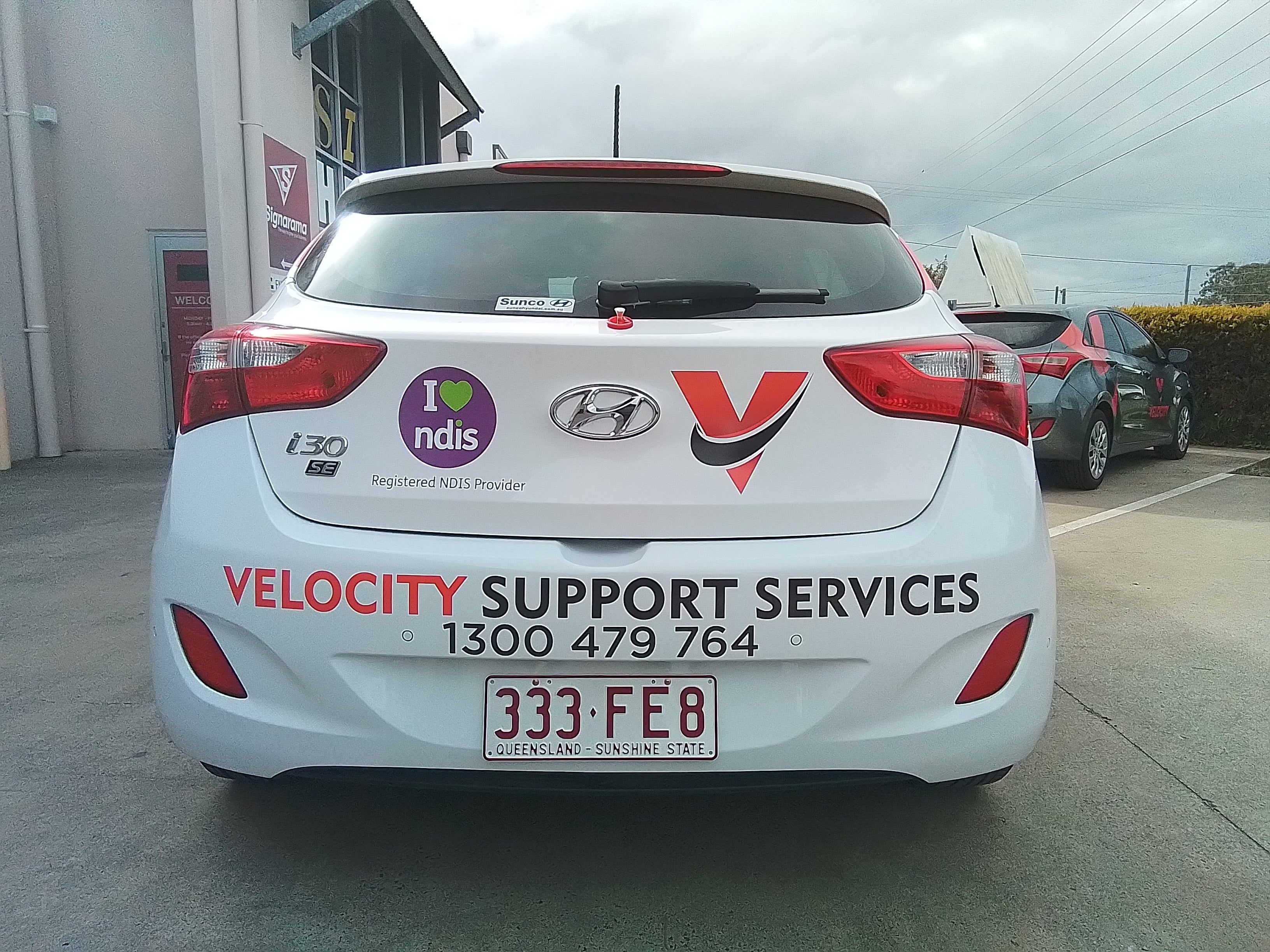 Car Decals for Velocity Support Services