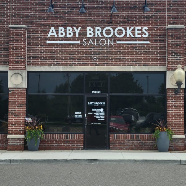 Abby Brookes Salon Dimensional Letters