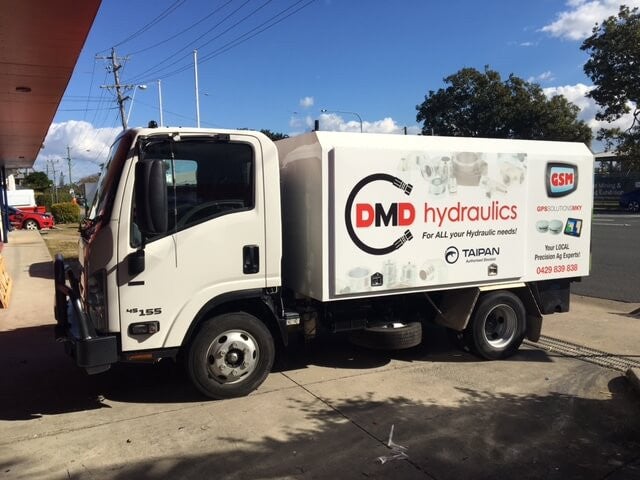 DMD Hydraulics Mackay - Truck wrap - Side View