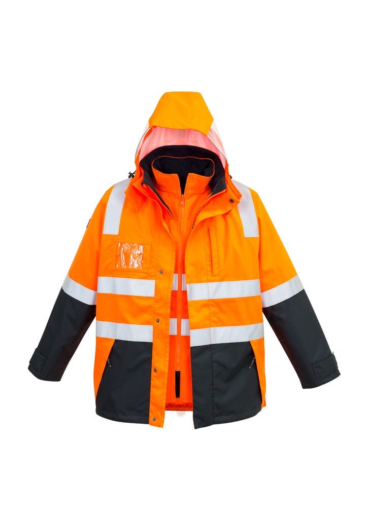 Men's Hi Vis 4 in 1 Waterproof Jacket