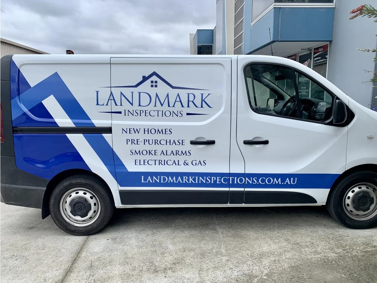 Van Signage - Landmark Inspections.