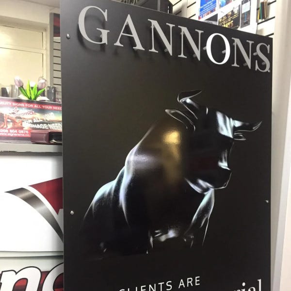 Gannons Logo Sign