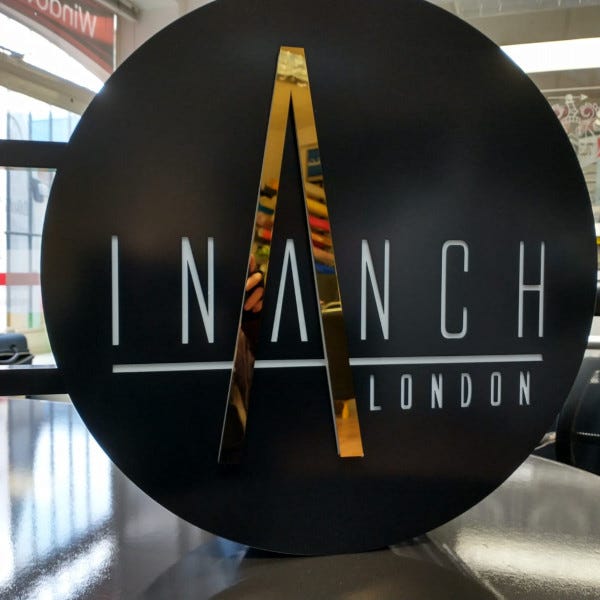 Inanch Round Projecting Sign