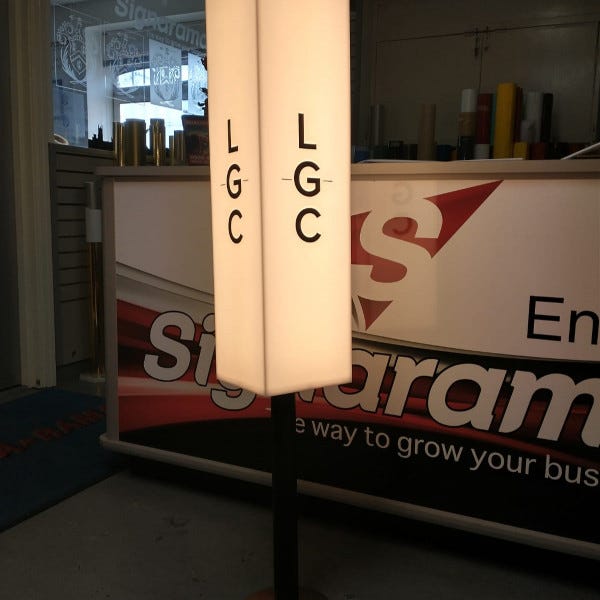 LGC Freestanding LED Sign
