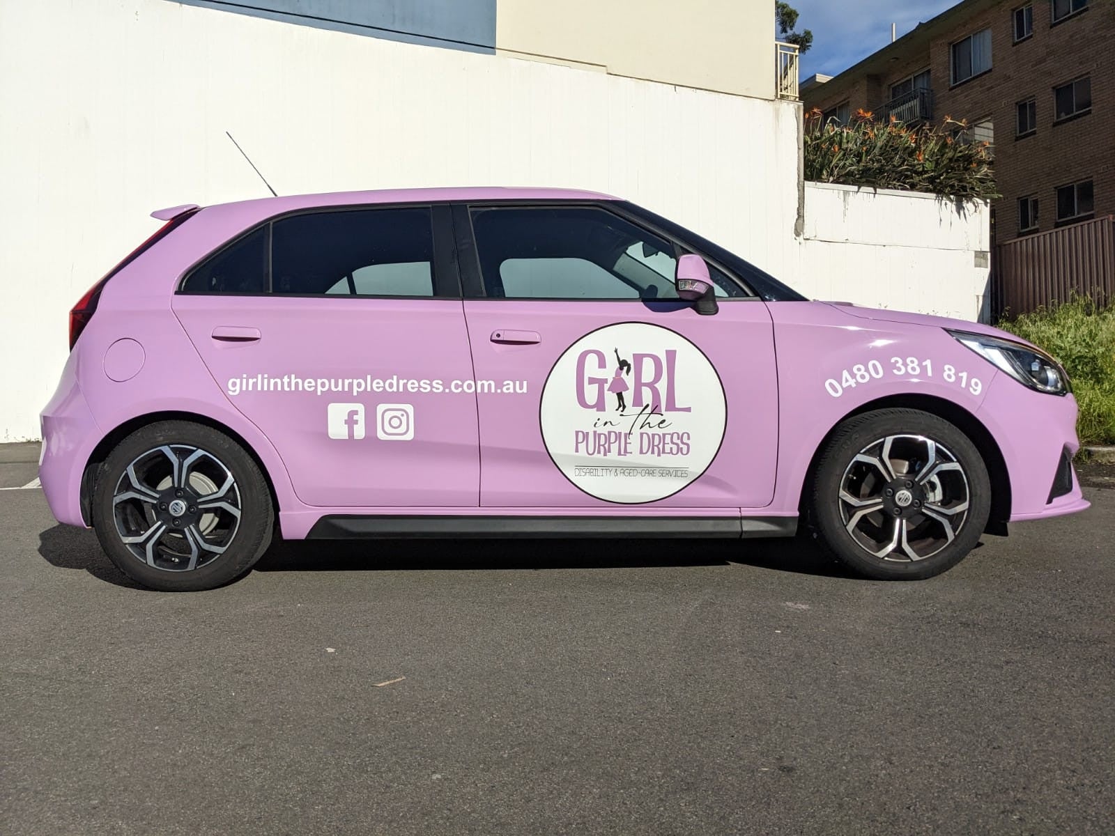 Girl in the Purple Dress - Car Wrap