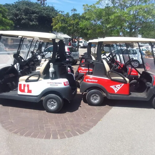 Branded golf cart 6