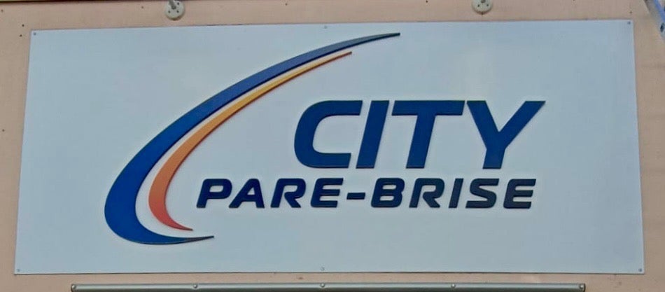 enseigne city pare brise