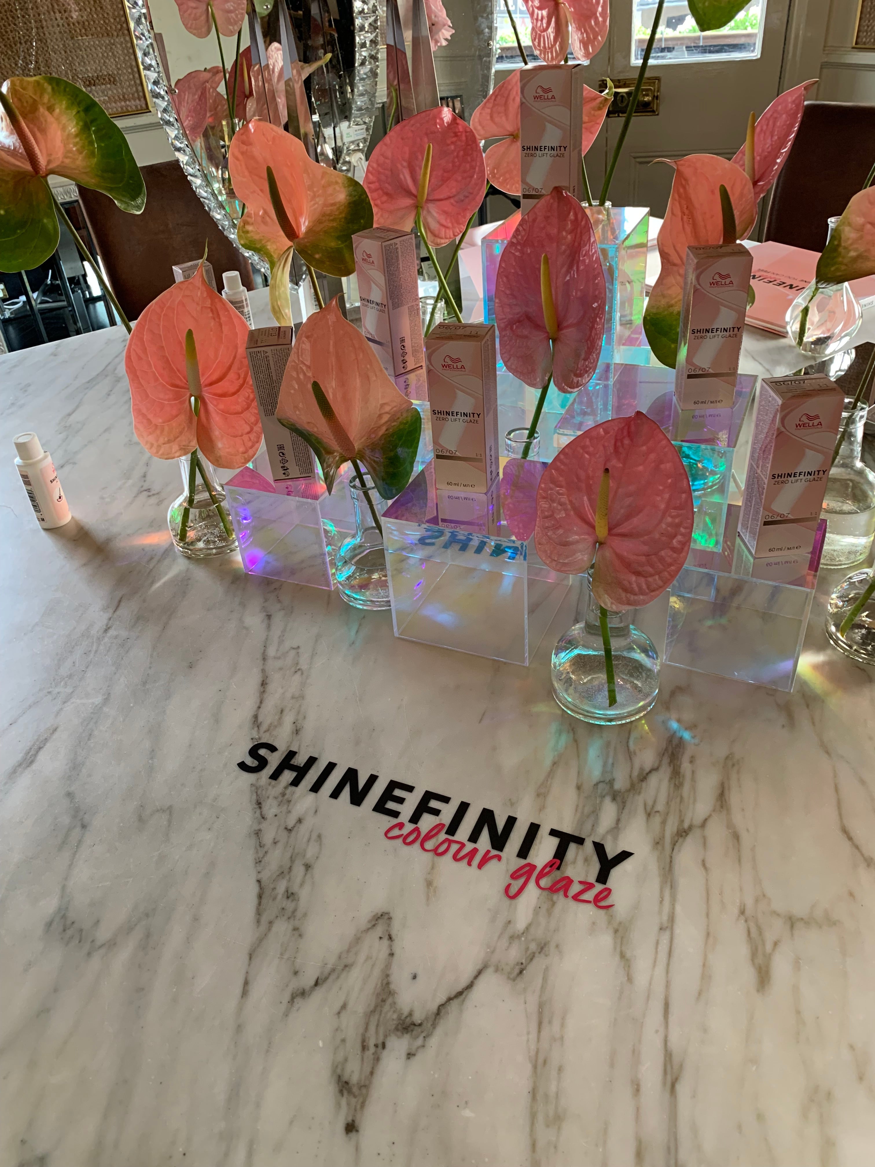 Wella Shinefinity - Exhibition various signage