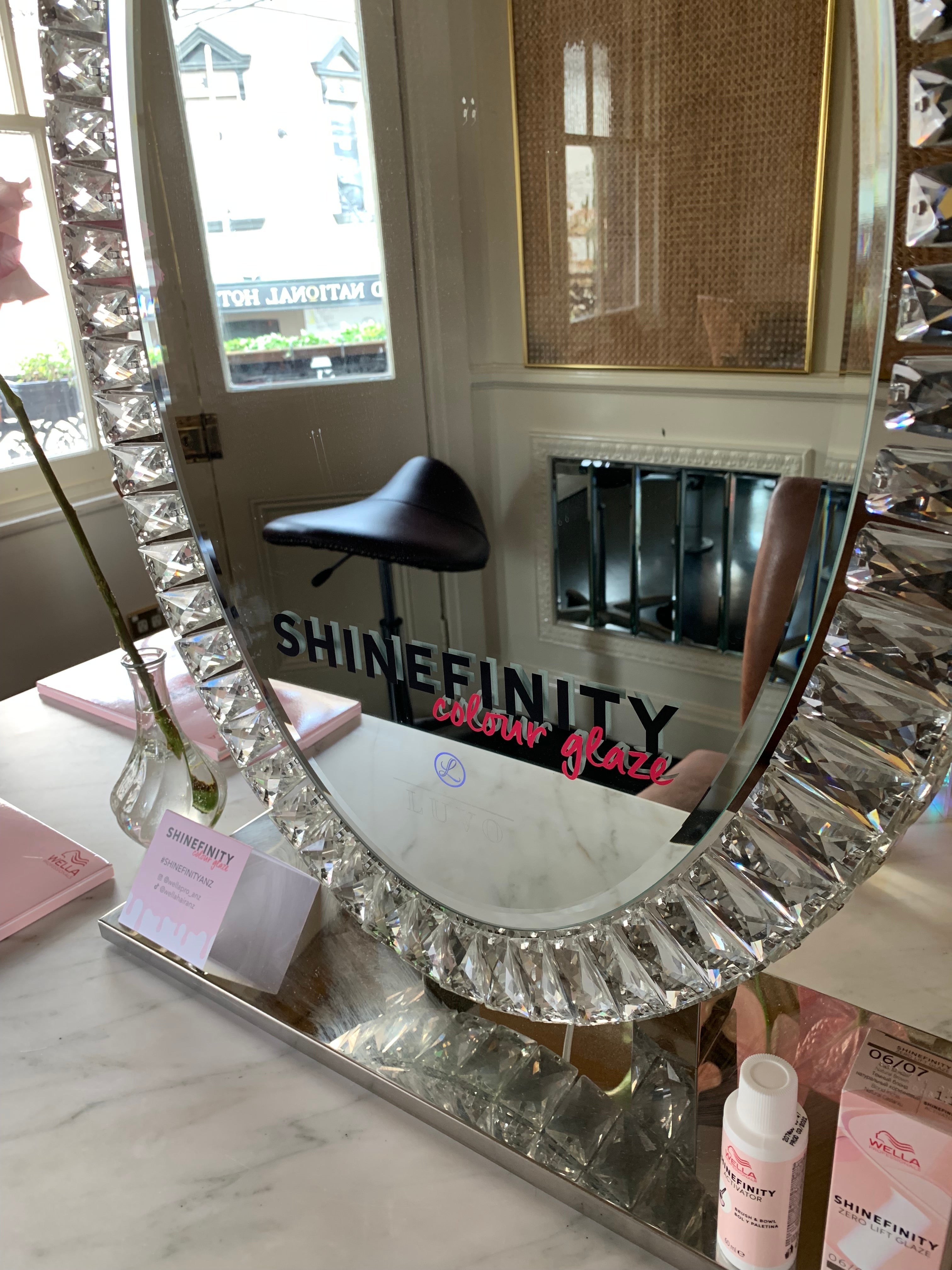 Wella Shinefinity - Exhibition various signage