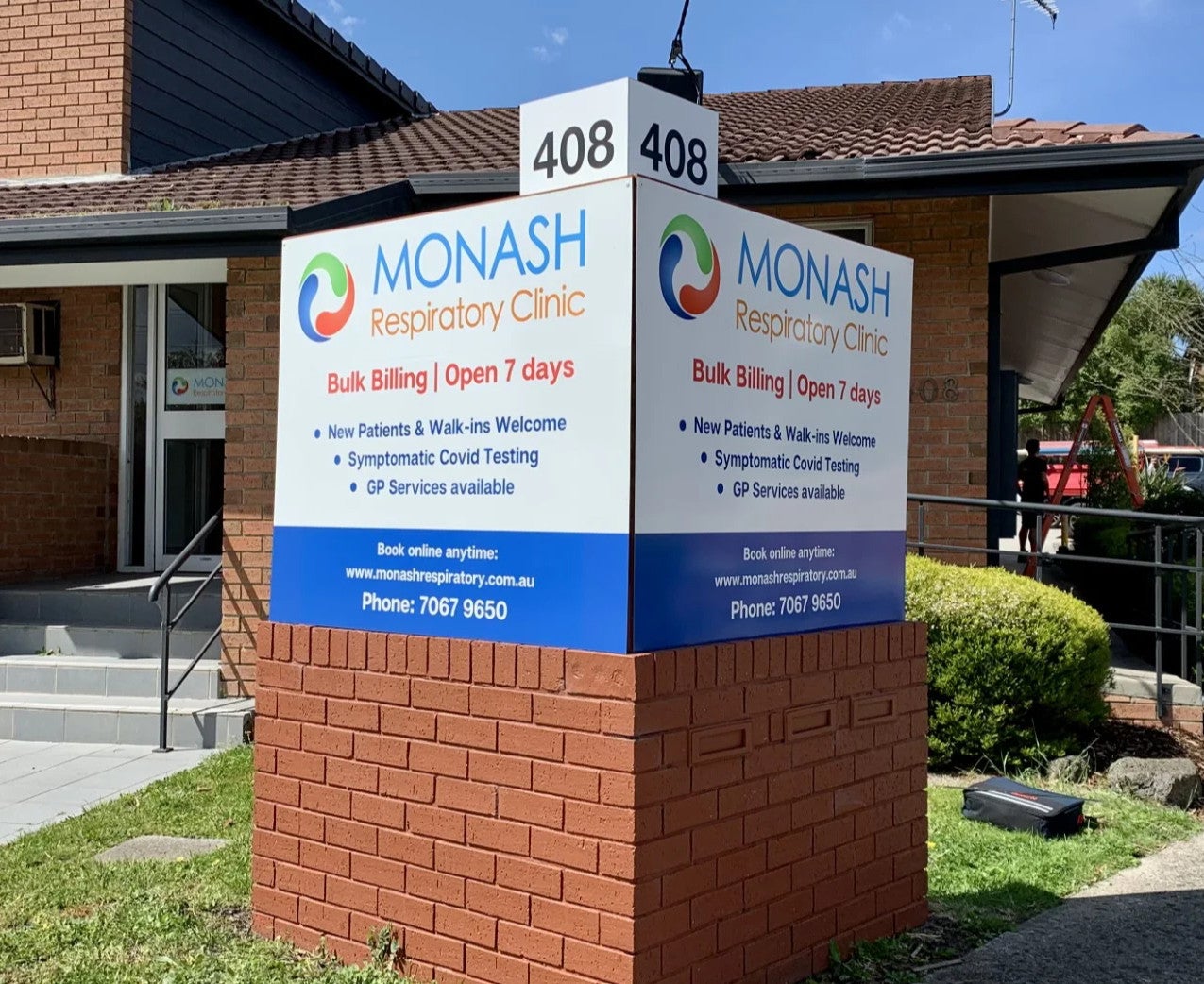 Medical Signage - Monash Respiratory Clinic - Mount Waverley.