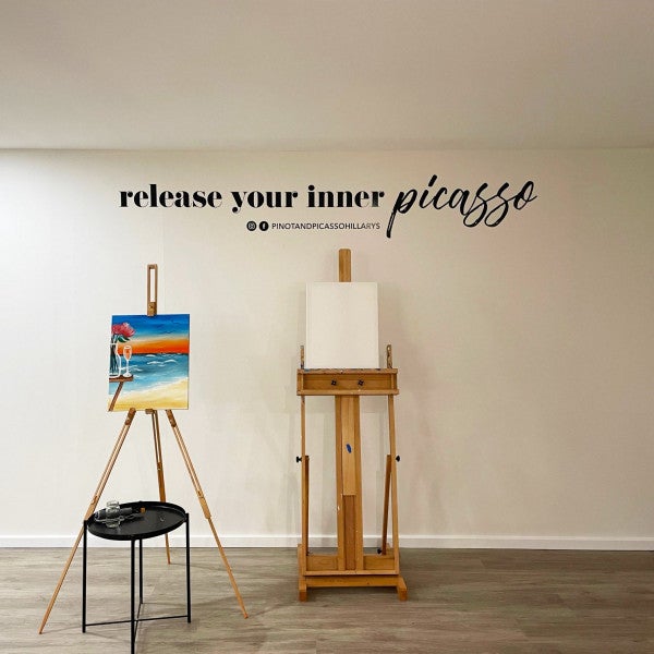 Lightbox, wall and window graphics for Pinot & Picasso's new store!